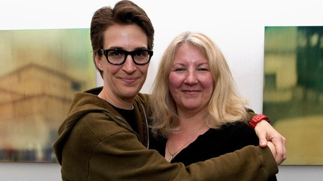 Rachel Maddow and Susan Mikula