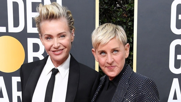 Ellen DeGeneres and Portia de Ross